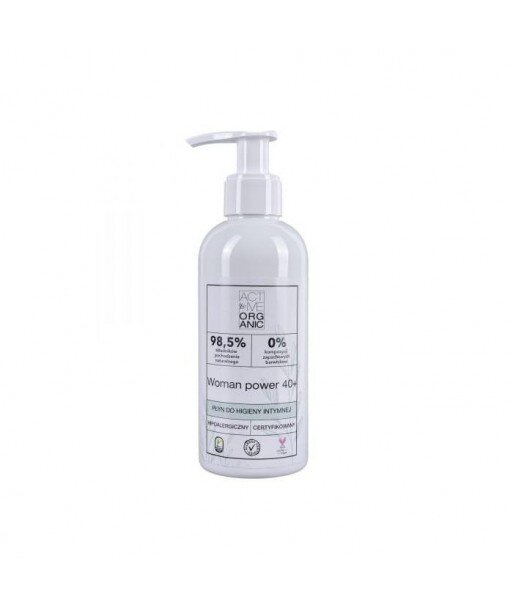ACTIVE ORGANIC Płyn do higieny intymnej ACTIVE WOMAN 40+ z pompką 200 ml