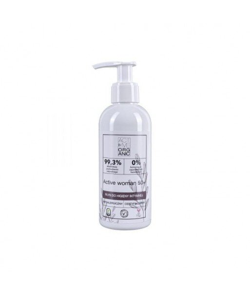 ACTIVE ORGANIC Płyn do higieny intymnej ACTIVE WOMAN 50+ z pompką 200 ml