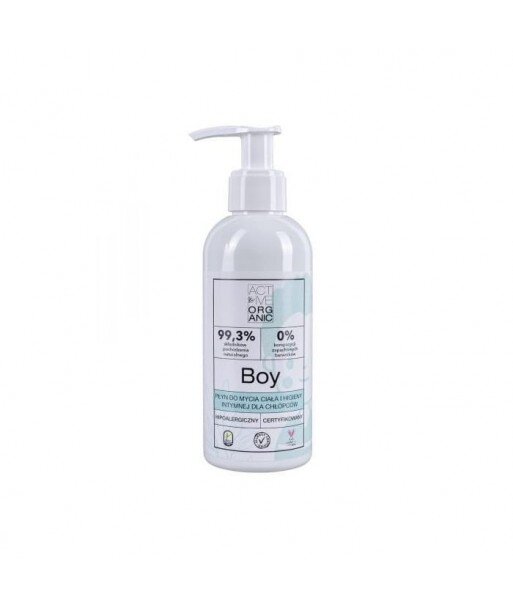 ACTIVE ORGANIC Płyn do mycia ciała dla chłopców BOY z pompką 200 ml