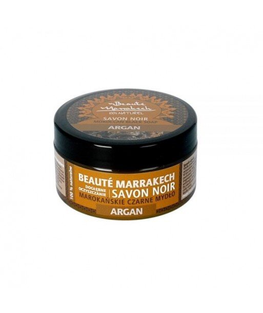 BEAUTE MARRAKECH Czarne mydło Savon Noir Arganowe 100g