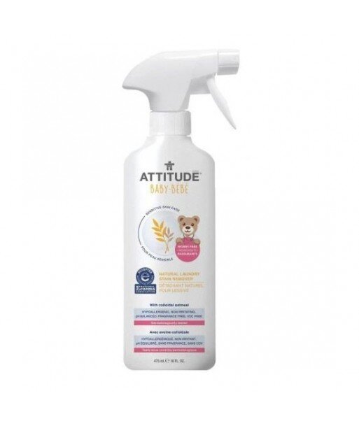 ATTITUDE Sensitive Skin Baby Naturalny odplamiacz do tkanin w sprayu 475ml