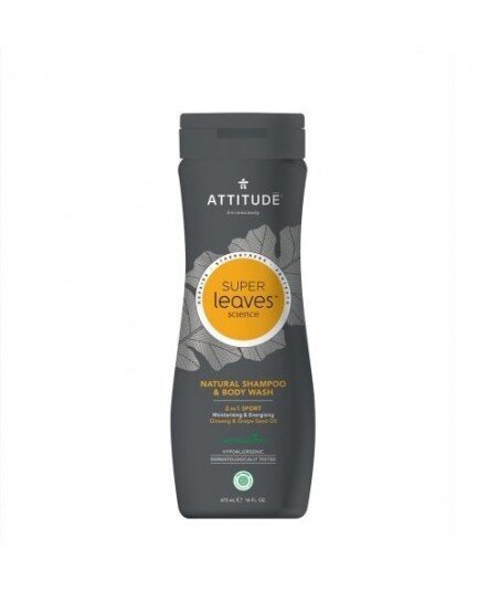ATTITUDE Szampon i płyn do mycia ciała 2 w 1 SPORTS MEN 473ml ATTITUDE Szampon i płyn do mycia ciała 2 w 1 SPORTS MEN 473ml