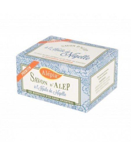 ALEPIA Mydło d'Aleppo Premium z Czarnuszką Nigellą 125 g
