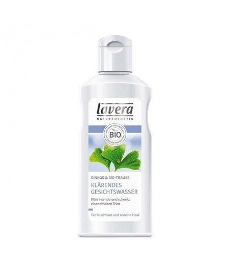 LAVERA Tonik rozjaśniający do twarzy z wyciągiem z miłorzębu japońskiego i bio-winogron 125ml