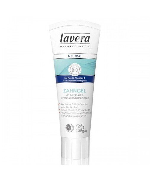 LAVERA NEUTRAL Żel do mycia zębów pasta z dodatkiem soli morskiej i z drobinkami kwasu krzemowego 75ml LAVERA NEUTRAL Żel do mycia zębów pasta z dodatkiem soli morskiej i z drobinkami kwasu krzemowego 75ml