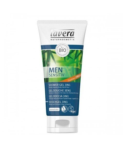 LAVERA Men Sensitiv Szampon do włosów 3w1 200ml