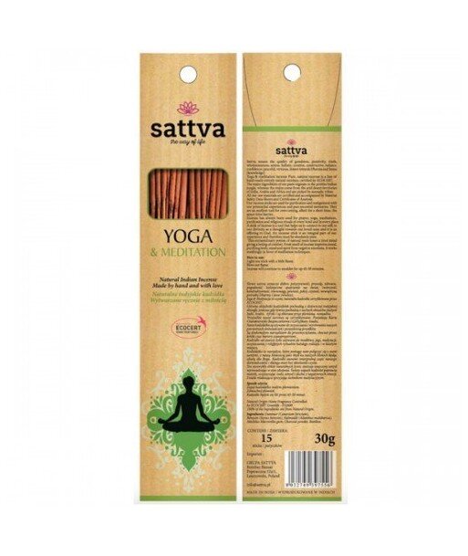 SATTVA AYURVEDA Kadzidełka INSENCE YOGA & MEDITATION 30G