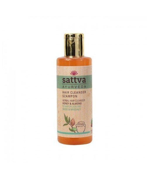 SATTVA AYURVEDA Szampon do każdego rodzaju włosów Miód i Migdał 210ml SATTVA AYURVEDA Szampon do każdego rodzaju włosów Miód i Migdał 210ml