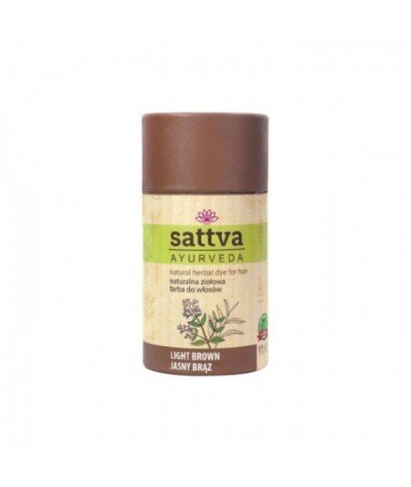 SATTVA AYURVEDA HENNA JASNY BRĄZ 150G