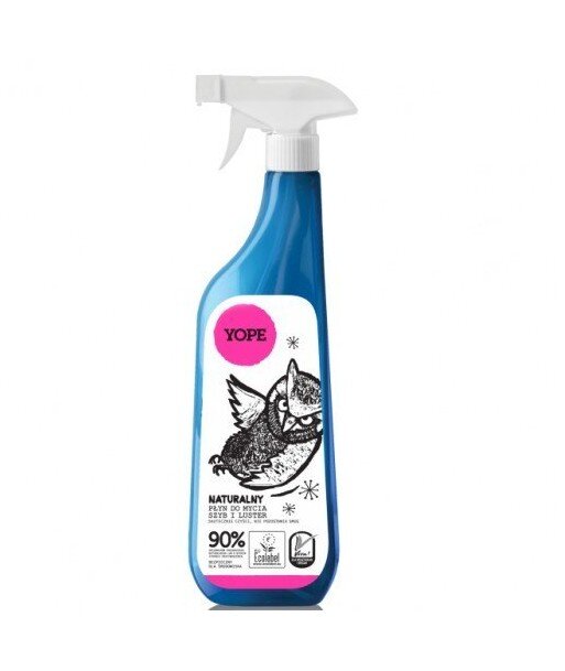 10 x YOPE Płyn Do Mycia Szyb i Luster Bezzapachowy 750 ml