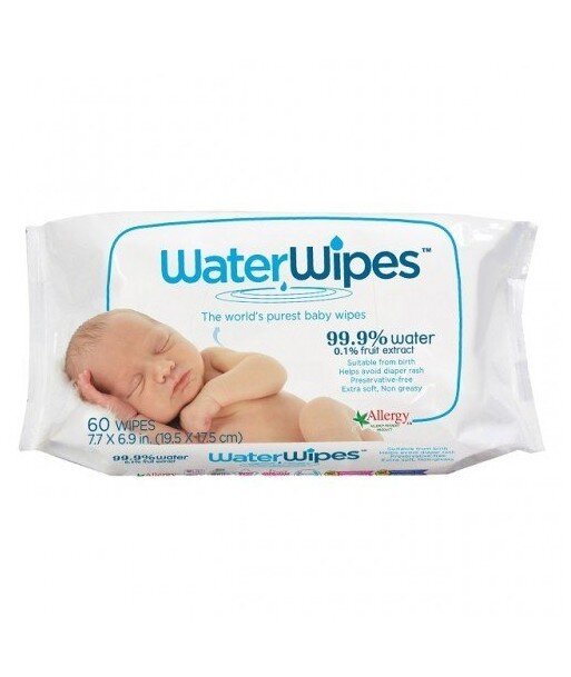 WATER WIPES Chusteczki nasączane czystą wodą NAJCZYSTSZE 60szt.