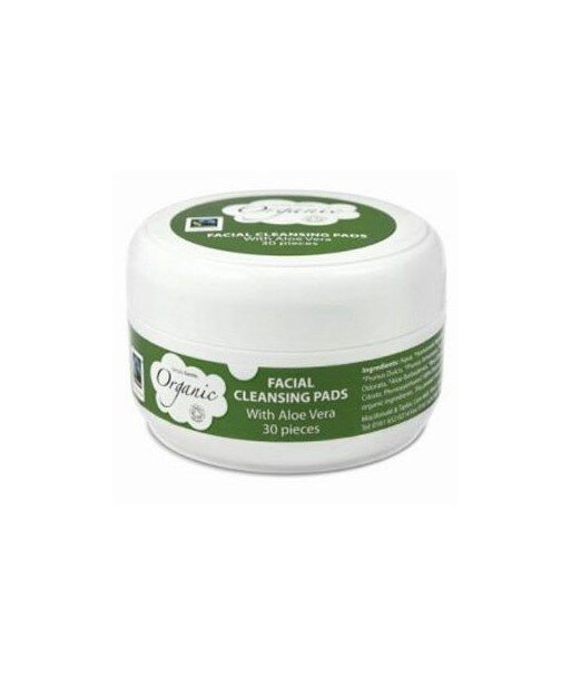Simply Gentle Organiczne Waciki do Demakijażu Nasączone Aloesem (30 szt.)