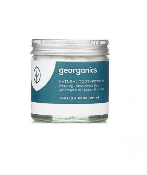 GEORGANICS Proszek do czyvszczenia zębów z mięta pieprzową English Peppermint, 60 ml