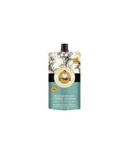 Babuszka Agafia Biała glinka myjąca do włosów i ciała (Łaźnia Agafii) 100ml Babuszka Agafia Biała glinka myjąca do włosów i ciała (Łaźnia Agafii) 100ml