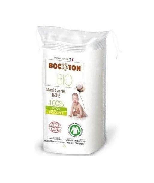 BOCOTON Ekologiczne płatki kosmetyczne BIO maxi 90x110mm / 60szt