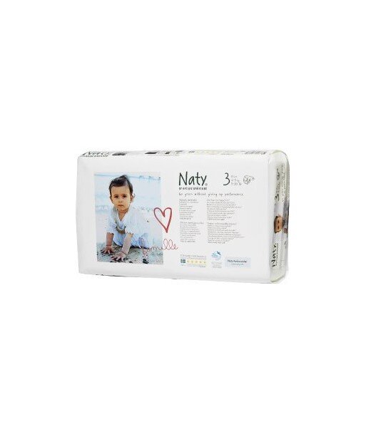 NATY Pieluchy jednorazowe no.3, 4-9 kg, 50 szt ECONOMY PACKS EKO