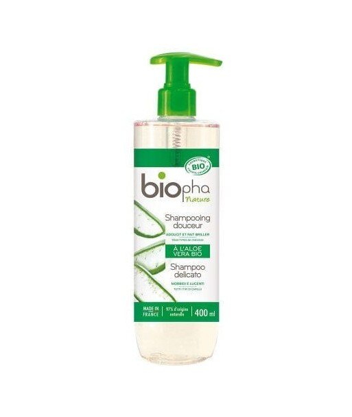 BIOpha Szampon do włosów normalnych z ekstraktem z migdałów i aloesem 400ml