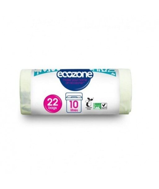 ECOZONE 100% KOMPOSTOWALNE I BIODEGRADOWALNE WORKI NA ŚMIECI DO ODPADKÓW ORGANICZNYCH 10 LITRÓW 22 SZTUKI