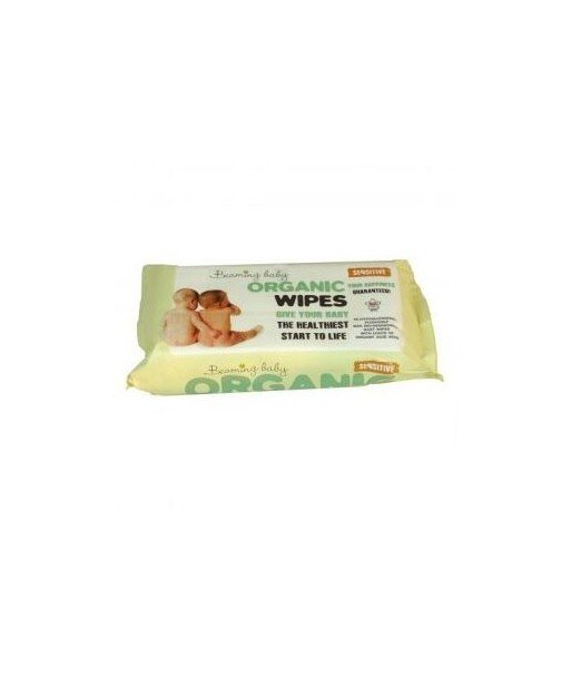 BEAMING BABY Organiczne Chusteczki Nawilżane - do skóry bardzo delikatnej, 72 szt.
