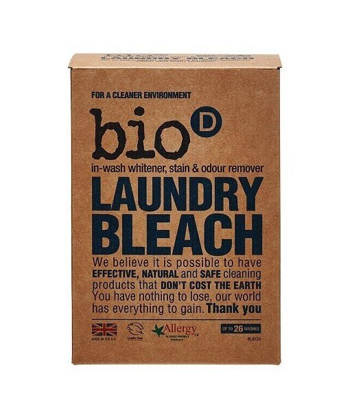 BIO-D Laundry Bleach Odplamiacz, Wybielacz, Eliminator Zapachów EKOLOGICZNY 400g BIO-D Laundry Bleach Odplamiacz, Wybielacz, Eliminator Zapachów EKOLOGICZNY 400g