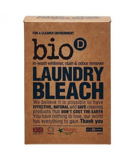 BIO-D Laundry Bleach Odplamiacz, Wybielacz, Eliminator Zapachów EKOLOGICZNY 400g BIO-D Laundry Bleach Odplamiacz, Wybielacz, Eliminator Zapachów EKOLOGICZNY 400g