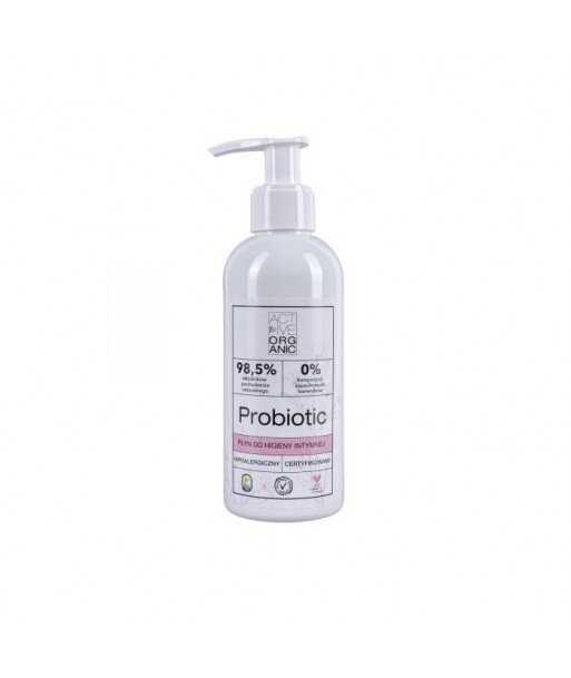 ACTIVE ORGANIC Płyn do higieny intymnej PROBIOTIC z pompką 200 ml ACTIVE ORGANIC Płyn do higieny intymnej PROBIOTIC z pompką 200 ml