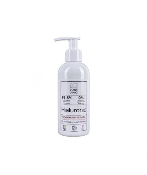 ACTIVE ORGANIC Płyn do higieny intymnej HIALURONIC z pompką 200 ml