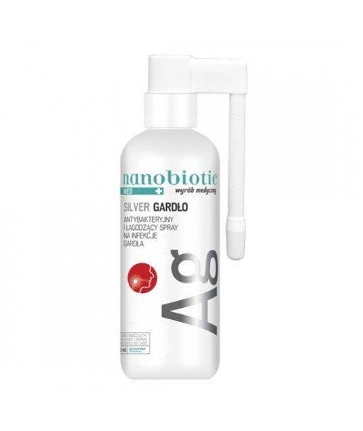 NANOBIOTIC Silver Gardło MED - zwalczanie infekcje bakteryjne gardła - wyrób medyczny 30m NANOBIOTIC Silver Gardło MED - zwalczanie infekcje bakteryjne gardła - wyrób medyczny 30m