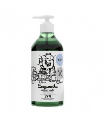 YOPE Naturalny płyn do mycia naczyń BERGAMOTKA, WERBENA, BAZYLIA 750 ml