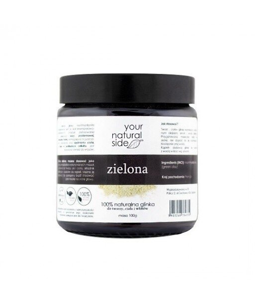 YOUR NATURAL SIDE Glinka Zielona dla skóry problemowej, trądzikowej 100g
