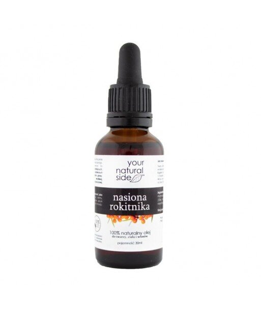 YOUR NATURAL SIDE Olej z Nasion Rokitnika nierafinowany 30ml butelka z pipetą