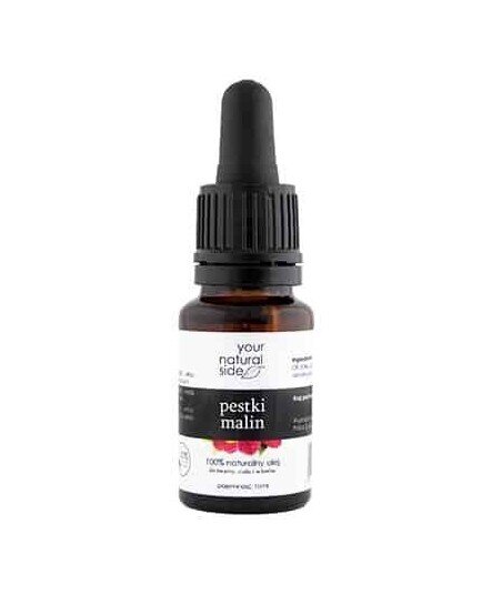 YOUR NATURAL SIDE Olej z Pestek Malin nierafinowany 10ml butelka z pipetą YOUR NATURAL SIDE Olej z Pestek Malin nierafinowany 10ml butelka z pipetą