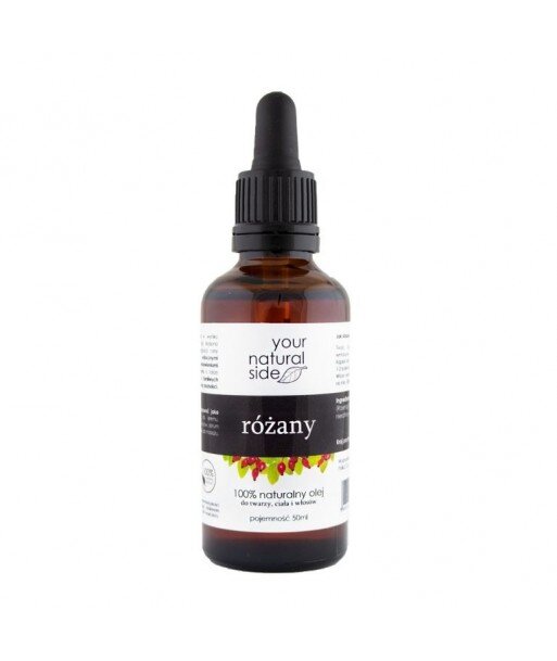 YOUR NATURAL SIDE Olej Różany nierafinowany 50 ml butelka z pipetą