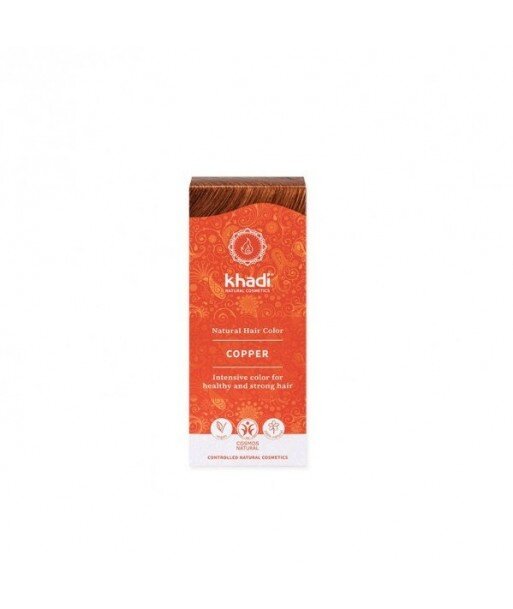 KHADI Ziołowa farba do koloryzacji włosów Henna MIEDZIANA 100g