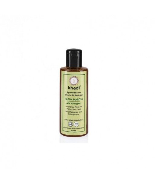 KHADI Żel pod prysznic i do kąpieli - Tulsi i Jamrosa 210ml