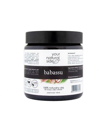 YOUR NATURAL SIDE Olej Babassu Organic Rafinowany 100ml