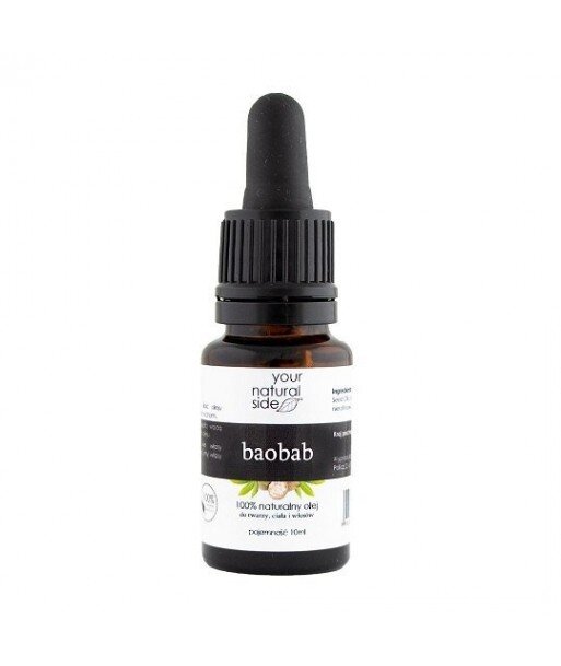 YOUR NATURAL SIDE Olej Z Baobabu Nierafinowany 10ml YOUR NATURAL SIDE Olej Z Baobabu Nierafinowany 10ml