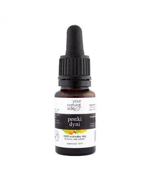 YOUR NATURAL SIDE Olej z Pestek Dyni nierafinowany Organic 10ml YOUR NATURAL SIDE Olej z Pestek Dyni nierafinowany Organic 10ml