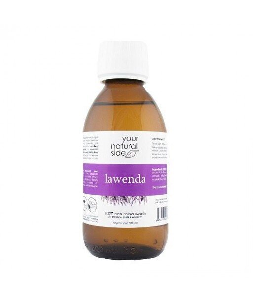 YOUR NATURAL SIDE Woda Kwiatowa Lawendowa z Kwiatów Lawendy Wąskolistnej Organic 200ml