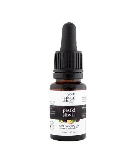 YOUR NATURAL SIDE Olej z Pestek Śliwki nierafinowany 10 ml YOUR NATURAL SIDE Olej z Pestek Śliwki nierafinowany 10 ml