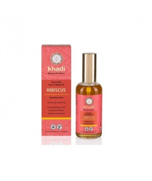 KHADI Ajurwedyjski olejek do twarzy i ciała z Hibiskusem 100ml KHADI Ajurwedyjski olejek do twarzy i ciała z Hibiskusem 100ml