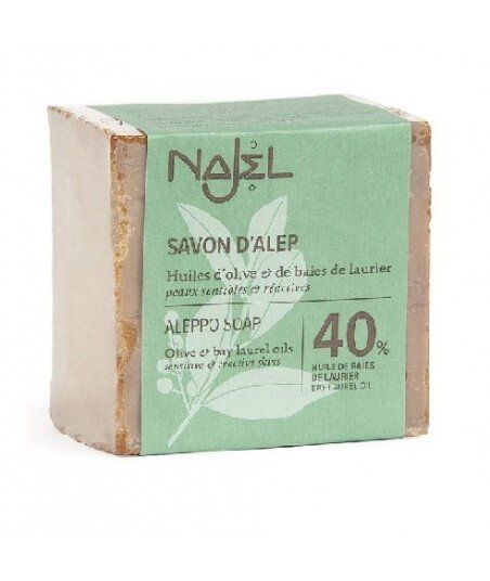 NAJEL Mydło syryjskie z Aleppo 40% 185g NAJEL Mydło syryjskie z Aleppo 40% 185g