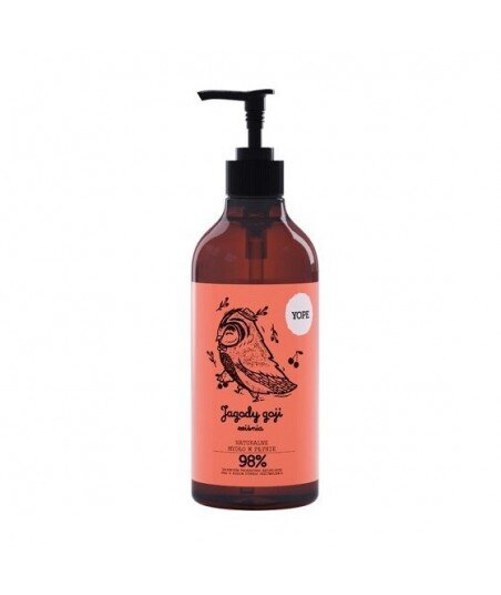 YOPE Naturalne mydło do rąk w płynie JAGODY GOJI i WIŚNIA 500ml YOPE Naturalne mydło do rąk w płynie JAGODY GOJI i WIŚNIA 500ml