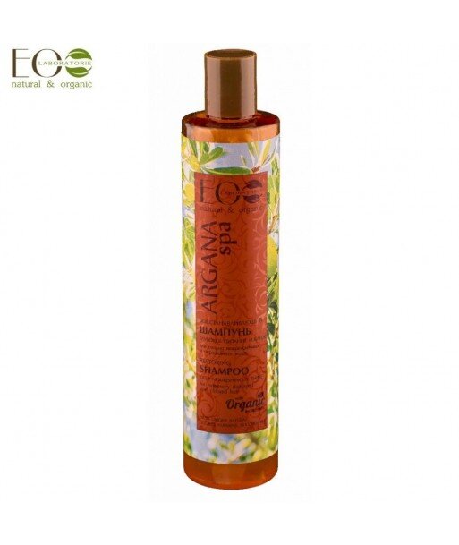 ARGAN SPA - Odbudowujący Szampon Do Włosów - Głębokie Odżywienie I Blask, Do Włosów Mocno Zniszczonych I Farbowanych, 350ml