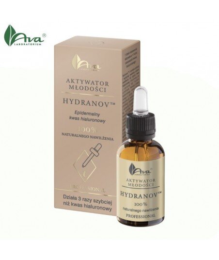 AKTYWATOR MŁODOŚCI HYDRANOV Epidermalny kwas hialuronowy 100% naturalnego nawilżenia - AVA