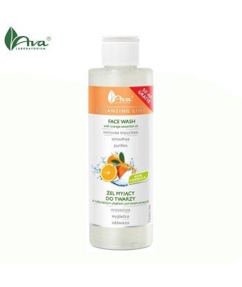 Żel myjący do twarzy z naturalnym olejkiem pomarańczowym - AVA