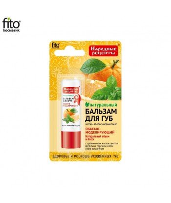 Naturalny balsam do ust MIĘTOWO-POMARAŃCZOWY FRESH, 4,5g