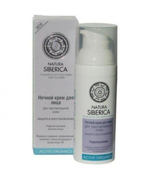 Natura Siberica - ORGANICZNY KREM NA NOC CERA WRAŻLIWA BEZ PARABENÓW. 50ml