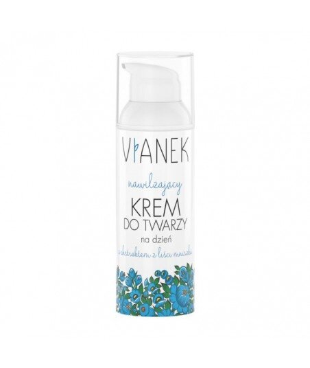 Nawilżający krem do twarzy na dzień z ekstraktem z liści mniszka, 50ml VIANEK / SYLVECO