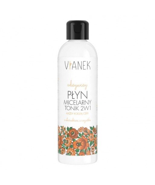 Odżywczy tonik i płyn micelarny 2w1, 200ml VIANEK / SYLVECO